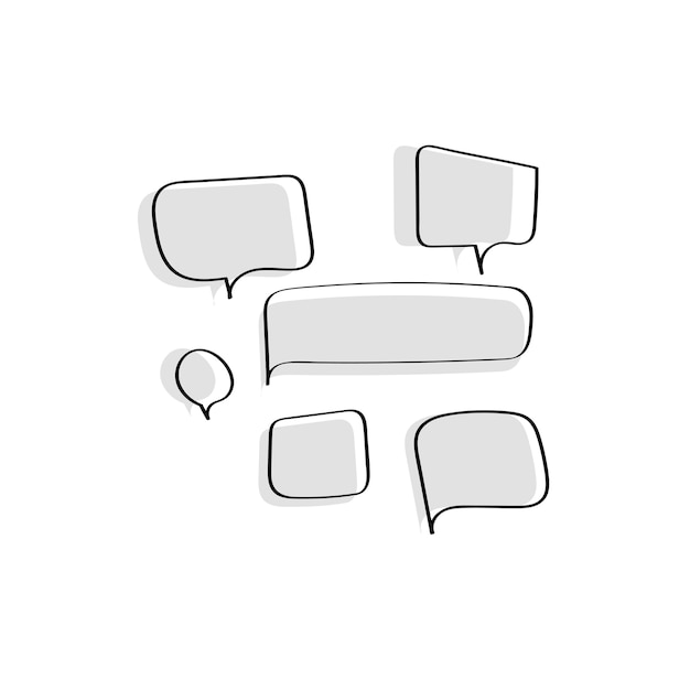 Free Vector vector of speech bubbles collection