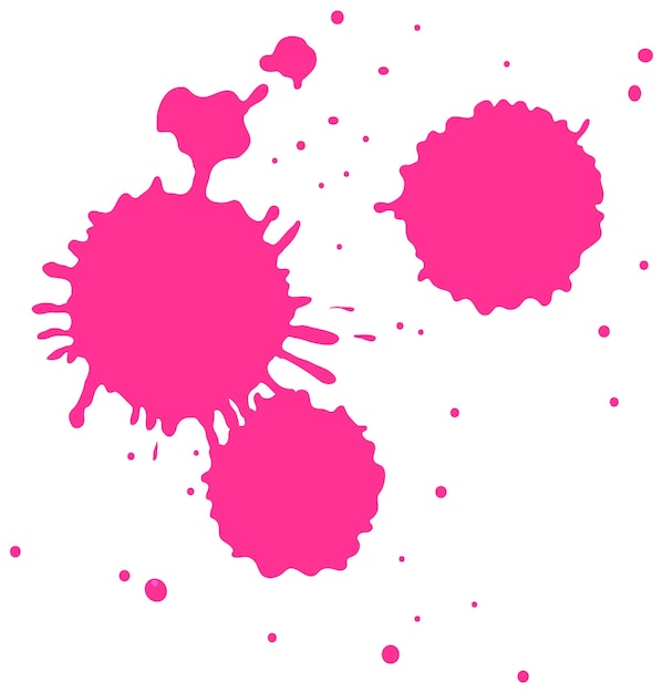 Free Vector vibrant pink paint splatter design