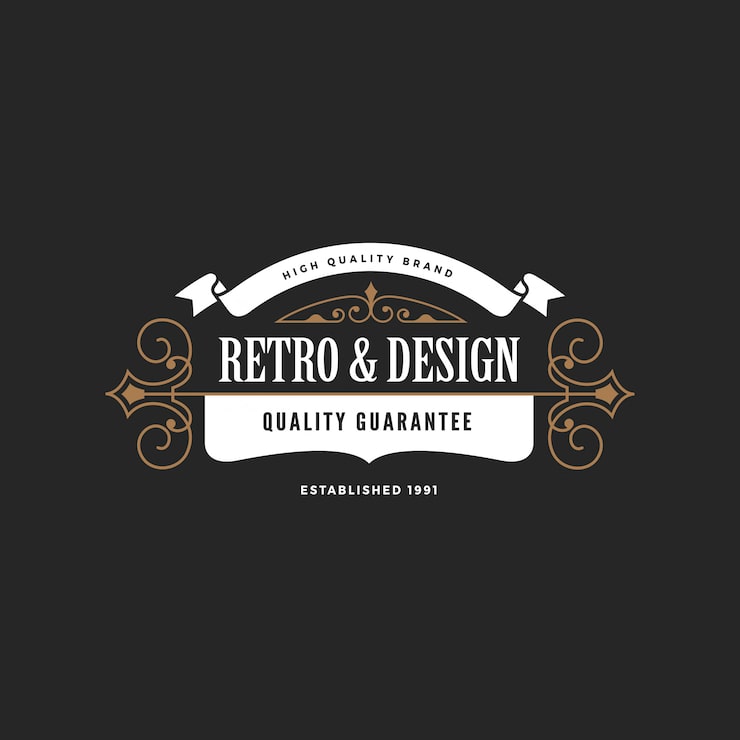 Free Vector vintage badge logo