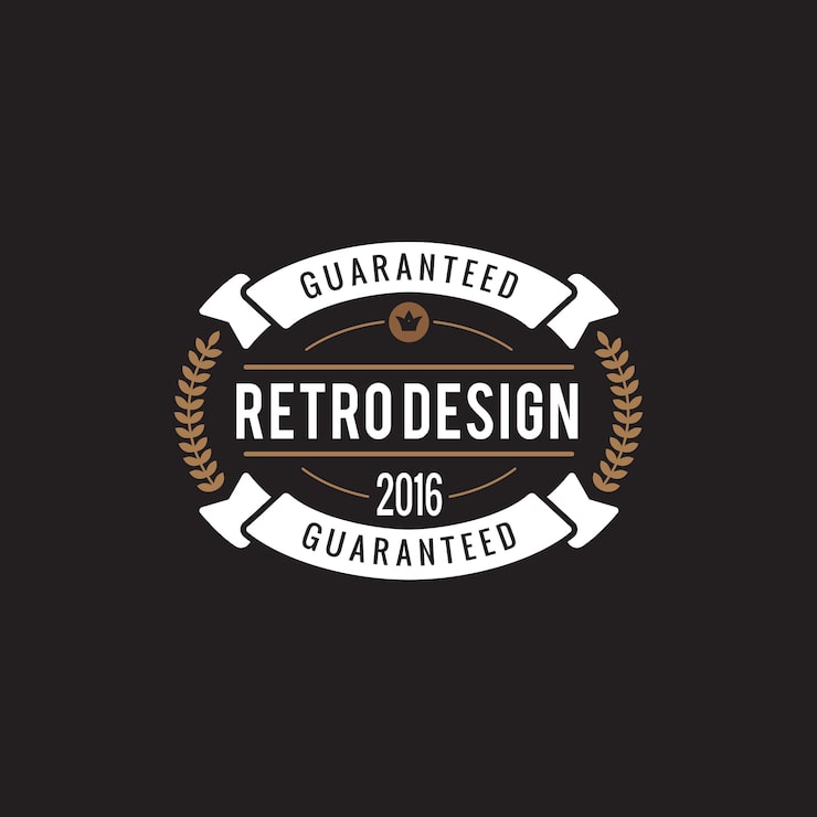 Free Vector vintage label badge logo