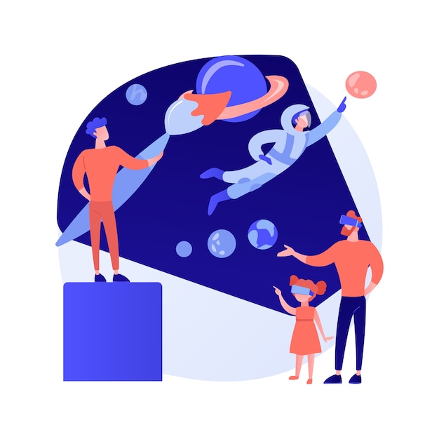 Free Vector virtual world development abstract concept vector illustration. computer generated reality, virtual world, simulated environment development, user experience creation, vr design abstract metaphor.