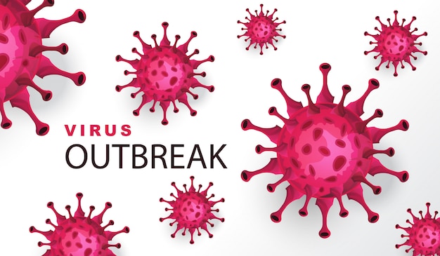 Free Vector virus background