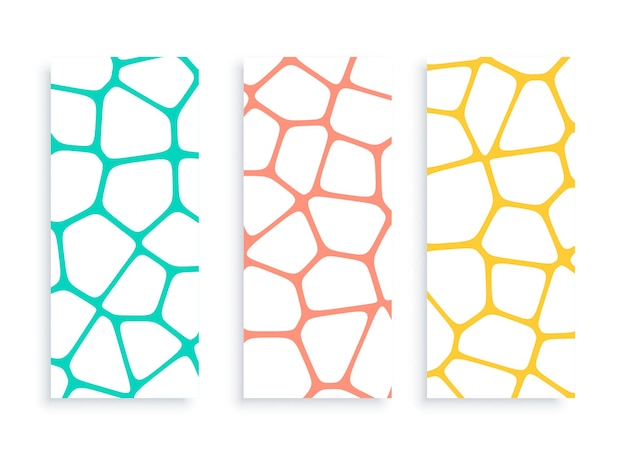 Free Vector voronoi pattern grid lines mesh pattern poster in collection