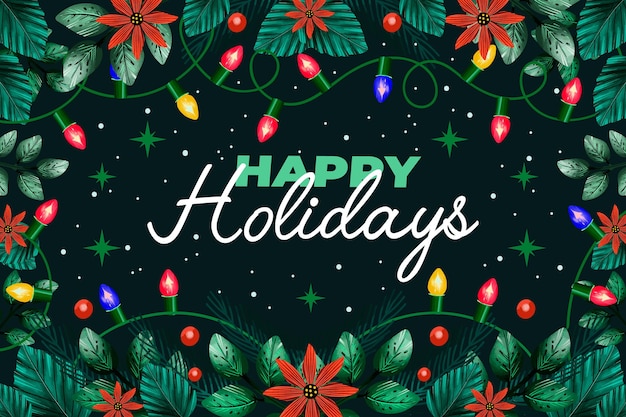 Free Vector watercolor christmas background