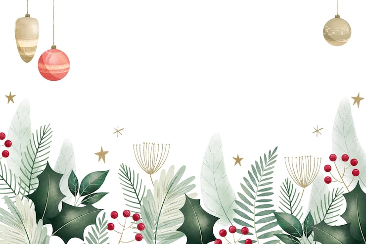 Free Vector watercolor christmas background