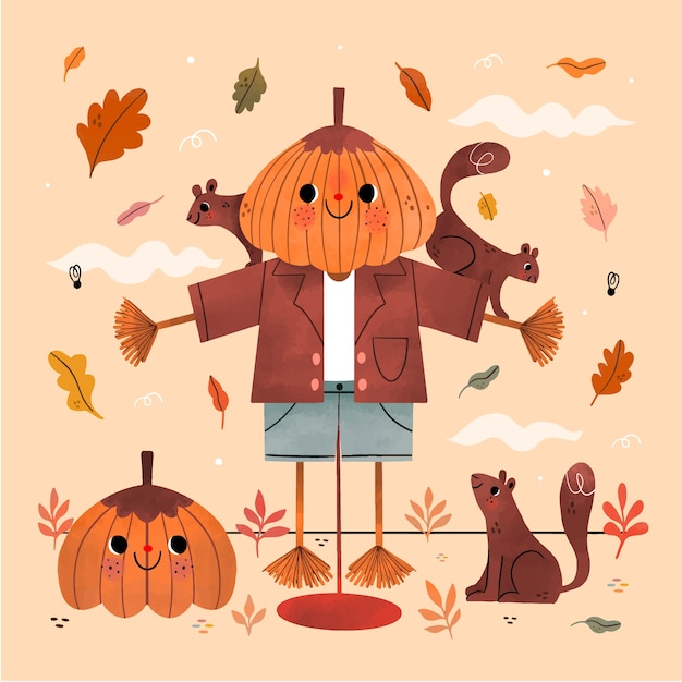 Free Vector watercolor illustration for thanksgiving celebration