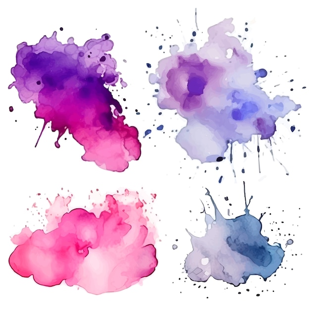 Free Vector watercolor ink splash element