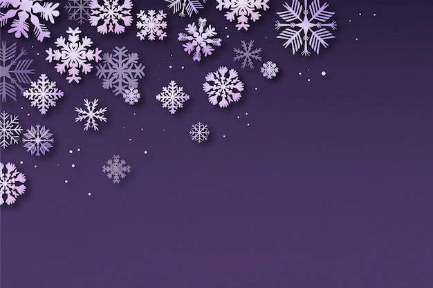 Free Vector watercolor snowflake border