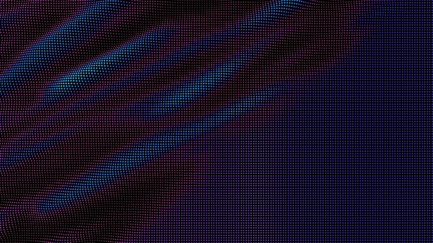 Free Vector waves of colorful points digital data splash of point array futuristic smooth glitch ui element