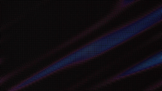 Free Vector waves of colorful points digital data splash of point array futuristic smooth glitch ui element