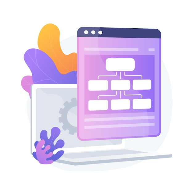 Free Vector web hosting service. information chains and content management. networking, connection, synchronization. internet server, data storage. vector isolated concept metaphor illustration