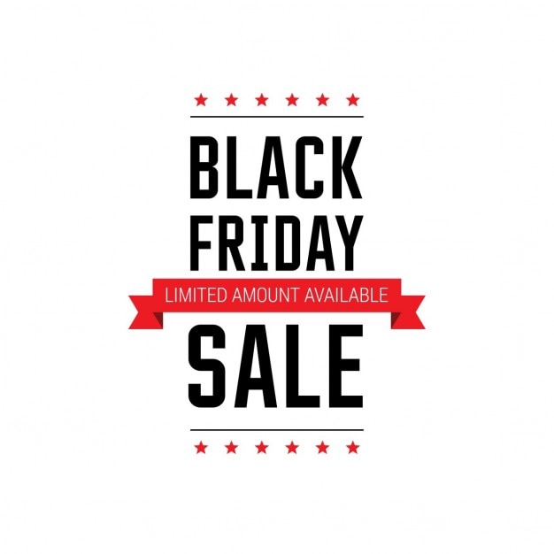 Free Vector white background for black friday