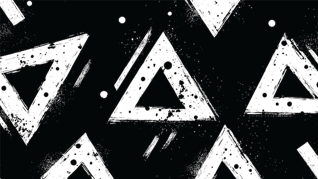 Free Vector white triangles splash texture