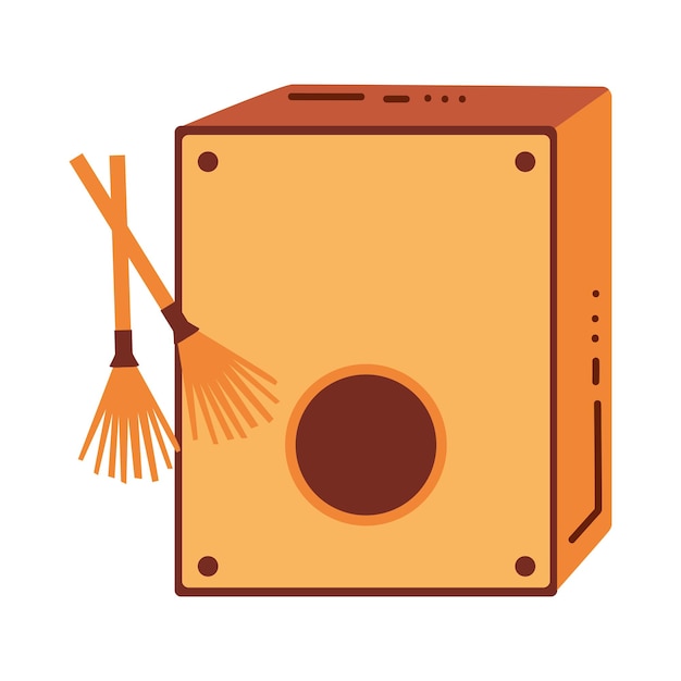 Free Vector wooden rhythm box