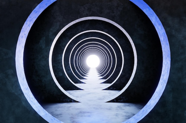 Photo 3d 3d rendering abstract alien background blank blue clean crystal cube design display e