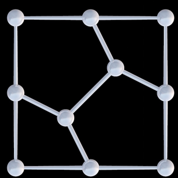 Photo 3d molecular structure