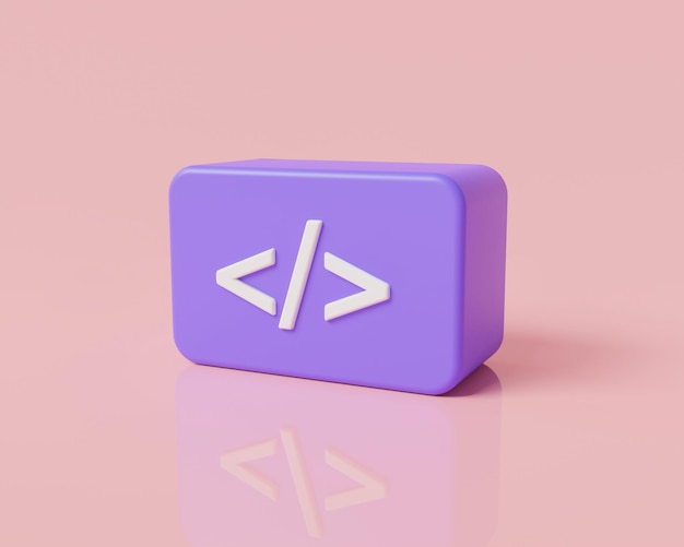 Photo 3d programming code product development website coding computer programming developer coding coding language development java program html data web development concept 3d render illustration