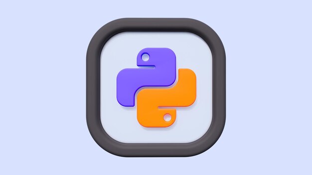 Photo 3d python coding programming technology background 1