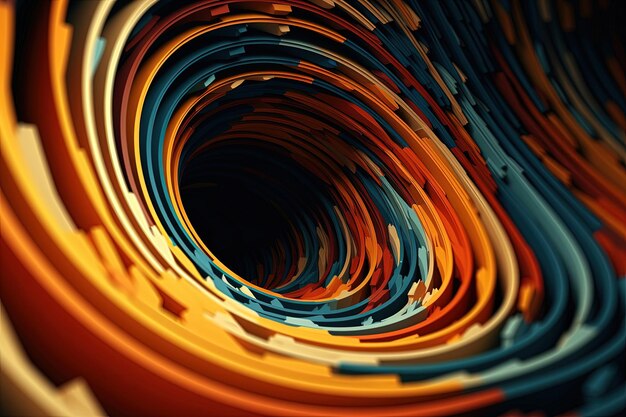 Photo 3d render abstract modern colorful background generative ai