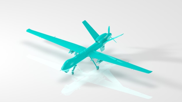 Photo 3d render plane