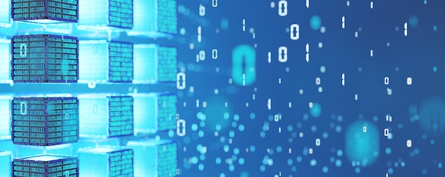 Photo abstract background digital background technological background neural network concept artificial intelligence blockchain binary background 3d rendering