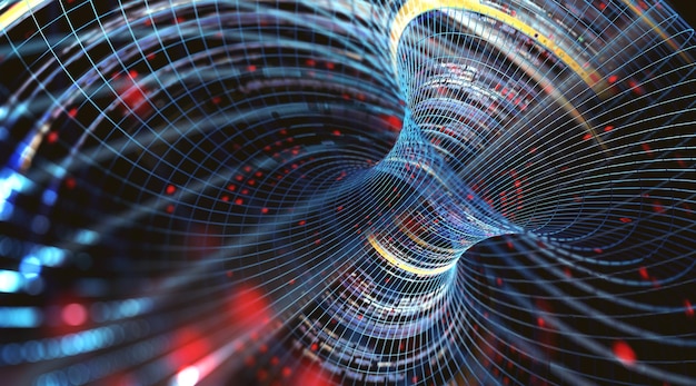 Photo abstract background of technology science and cloud computer. big data structure.net and source code