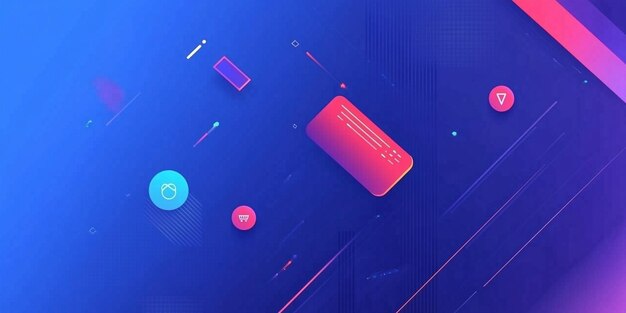 Photo abstract digital commerce background design