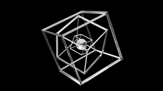 Photo abstract glass structure computer generated d render