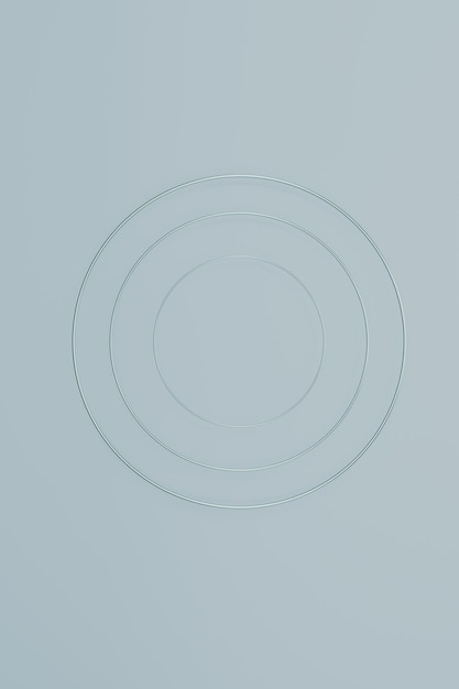 Photo abstract glowing blue circle, 3d render