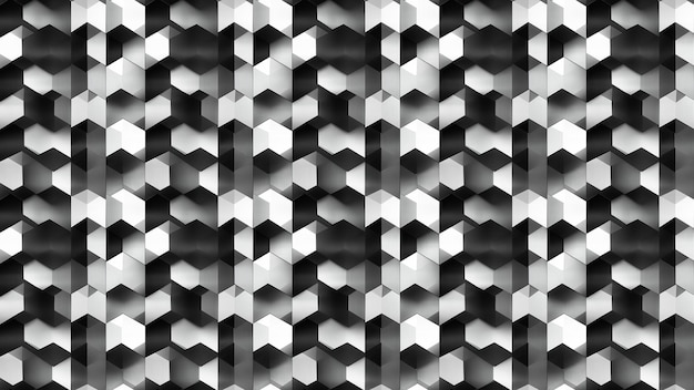 Photo abstract hexagon pattern
