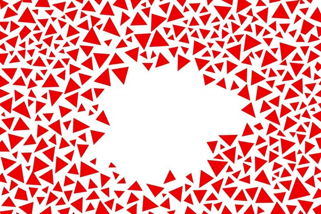Photo abstract red triangle pattern background