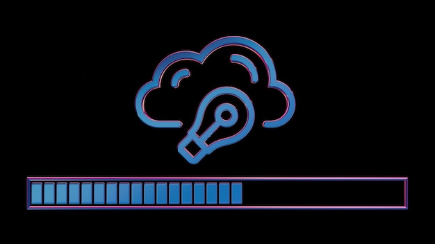 Photo abstract server operations visualization