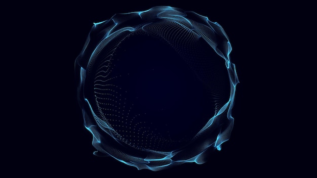 Photo abstract twisted cosmic wormhole technology background data network 3d rendering