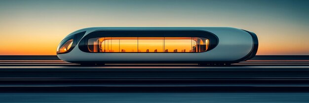 Photo advanced train technology efficient high speed travel