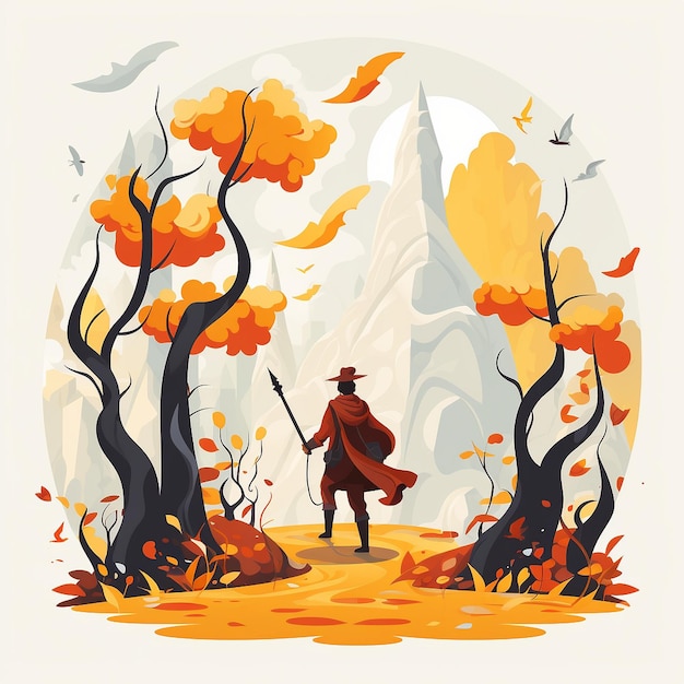 Photo adventure illustration