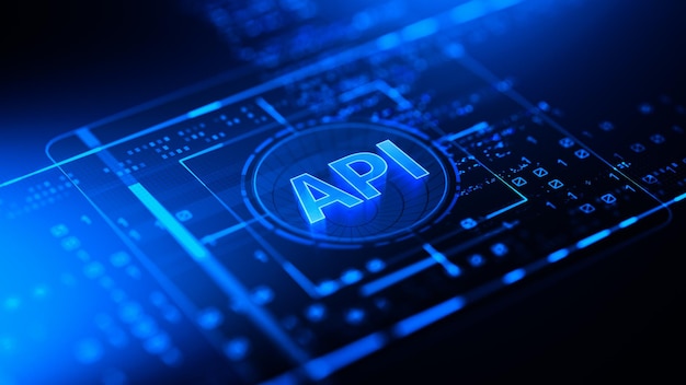 api application programming interface concept digital communication and software development