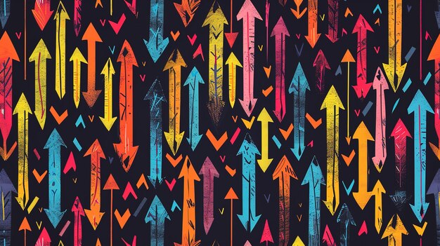Photo arrow pattern wallpaper