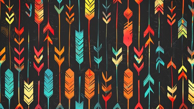 Photo arrow pattern wallpaper