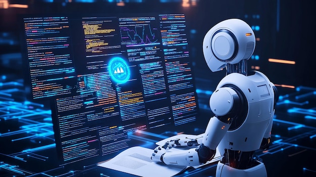 Photo artificial intelligence in document analysis the role of artificial intelligence in document analysis with an image portraying machine learning algorithms extracting data from unstructured documents