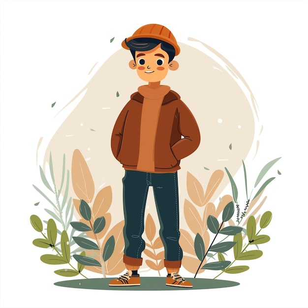 Photo artistic character illustration with vibrant palette and creative design