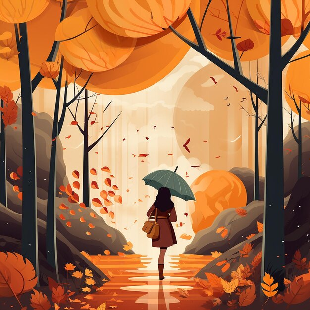 Photo autumn landscape