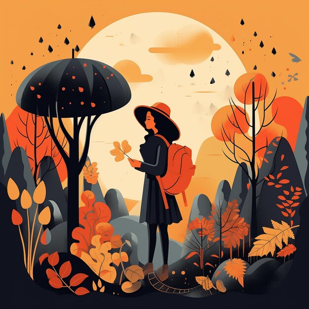 Photo autumn landscape