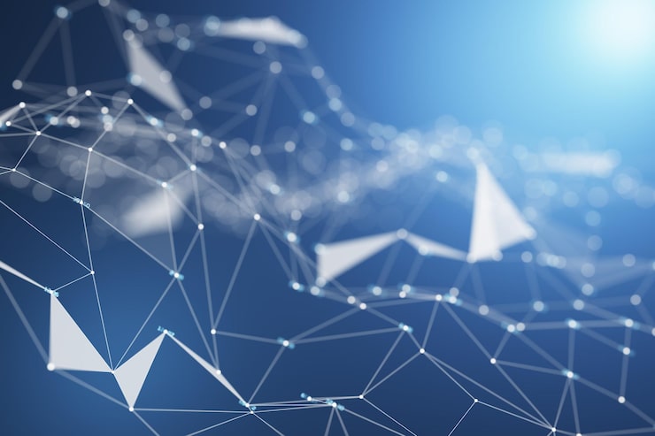 Background from threads and paths Artificial Intelligence Machine learning Data background Big data Frame background Structural background 3d render