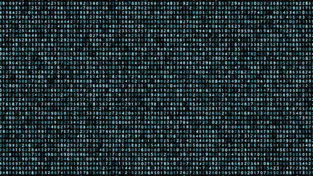 Photo binary computer code background digital background matrix 3d rendering