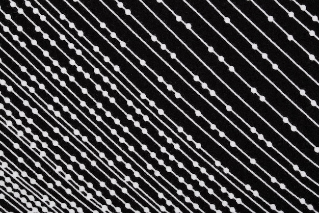Photo black and white diagonal dotted lines pattern