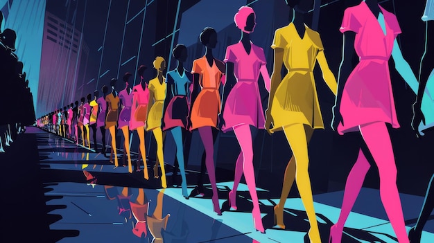 Photo bold colors dazzle at vibrant fashion show