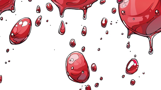 Photo cartoon style droplet