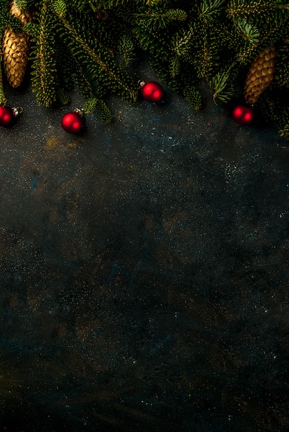 Photo christmas decoration decoration  on black background 