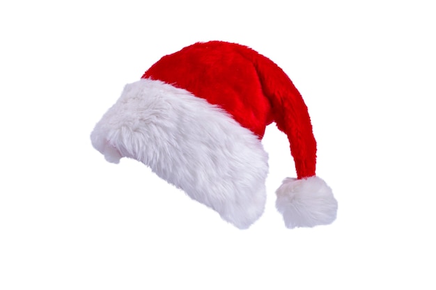 Photo christmas santa hat isolated on white background