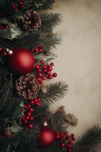 Photo christmas tree illustration background happy new year backdrop